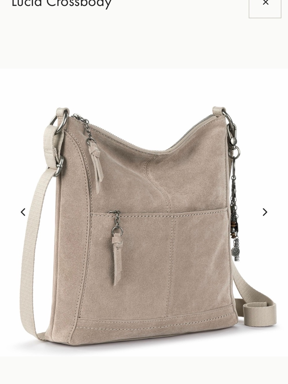 The Sak Lucia Crossbody in Sand Suede